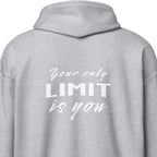 'YOUR ONLY LIMIT IS YOU' HOODED JACKET
