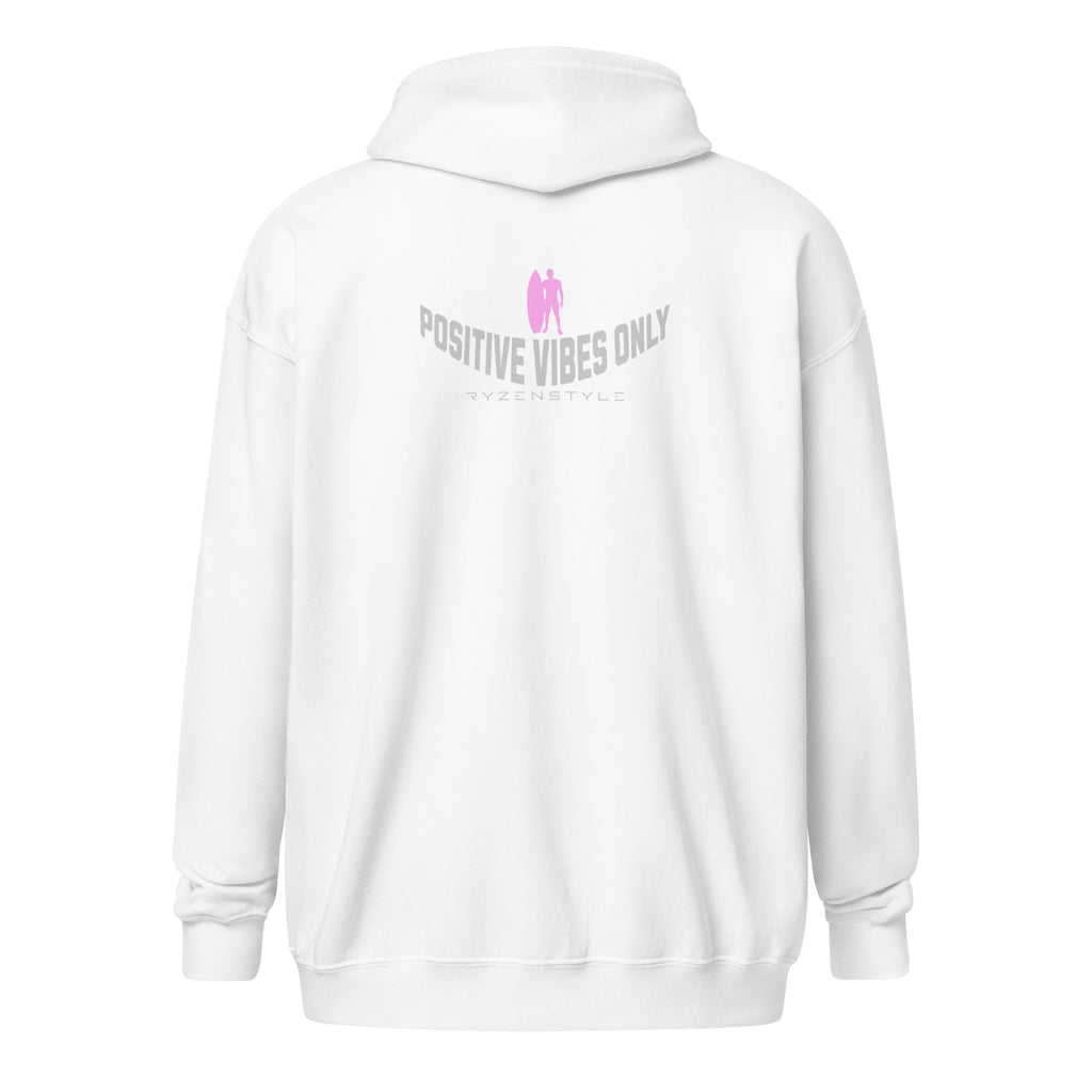 'POSITIVE VIBES ONLY' HOODED JACKET