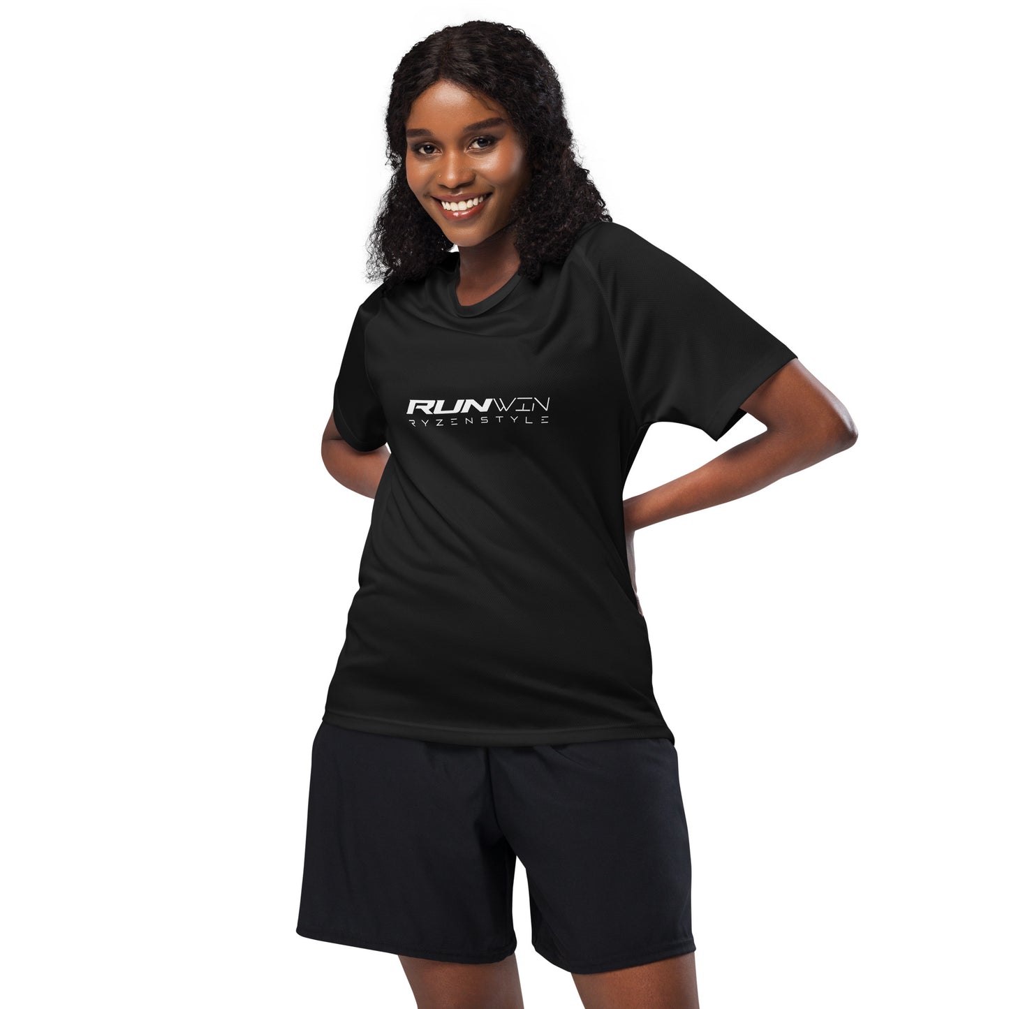 T-SHIRT SPORT UNISEXO ‘RUN WIN'